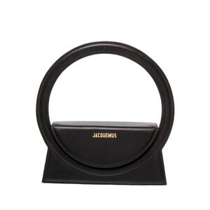 Jacquemus Black Circular Handle Shoulder Bag